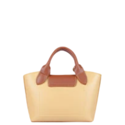 Elegant Tan & White Mini Bag