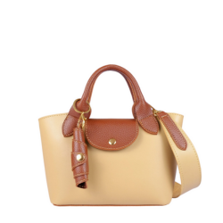 Elegant Tan & White Mini Bag
