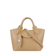 Mocha Mini Top-Handle Tote