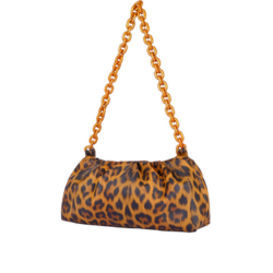 Cream Leopard Patterned Handbag