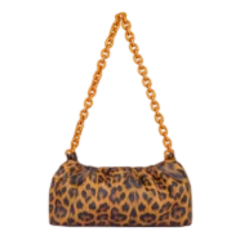 Cream Leopard Patterned Handbag