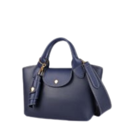 Sky Blue Top-Handle Mini Tote