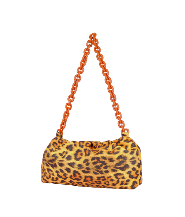 Light Tan Leopard Patterned Bag