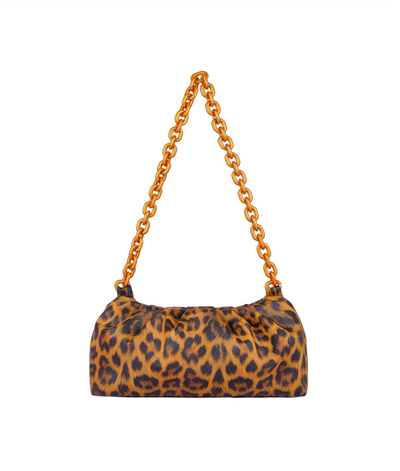 Cream Leopard Patterned Handbag