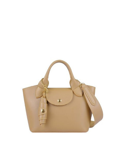 Mocha Mini Top-Handle Tote