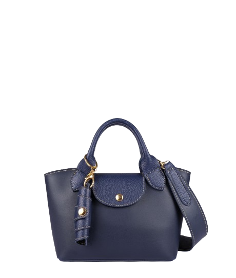 Sky Blue Top-Handle Mini Tote