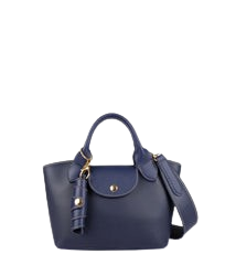 Sky Blue Top-Handle Mini Tote
