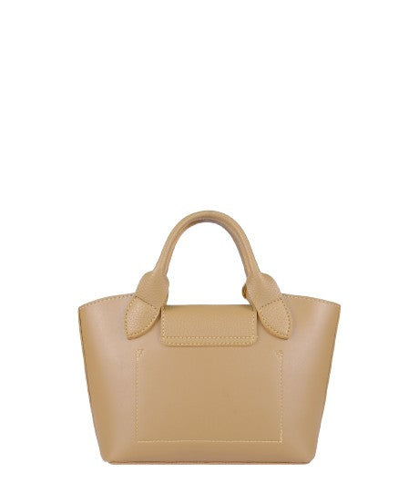 Mocha Mini Top-Handle Tote